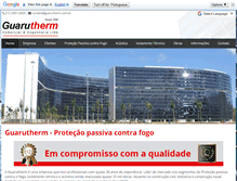 Tablet Screenshot of guarutherm.com.br